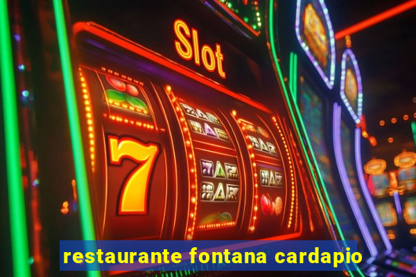 restaurante fontana cardapio